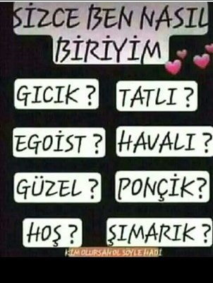 Nasıl biriyim ? 