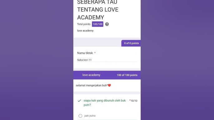 Seberapa tau tentang love academy 