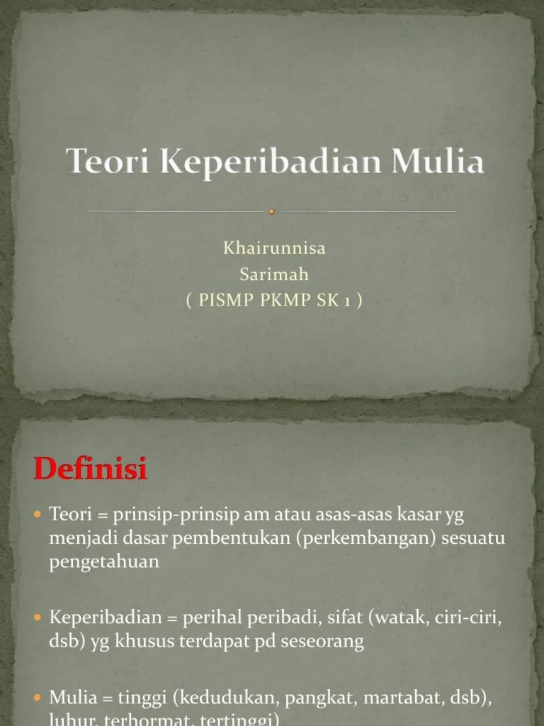 Keperibadian