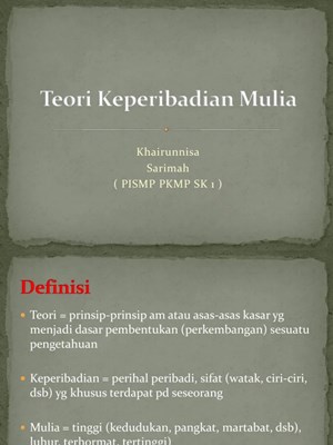 Keperibadian