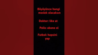 Hangi meslek olacaksın