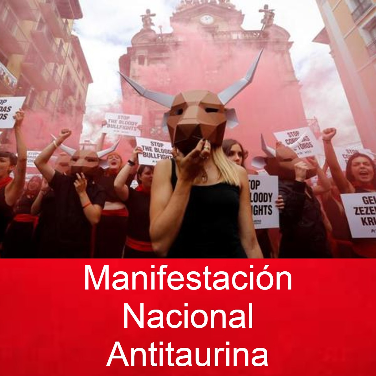 Manifestación Antitaurina