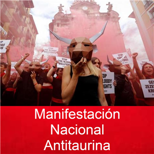 Manifestación Antitaurina