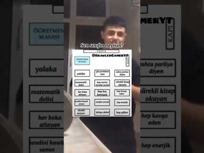 Sınıfın neyisin?