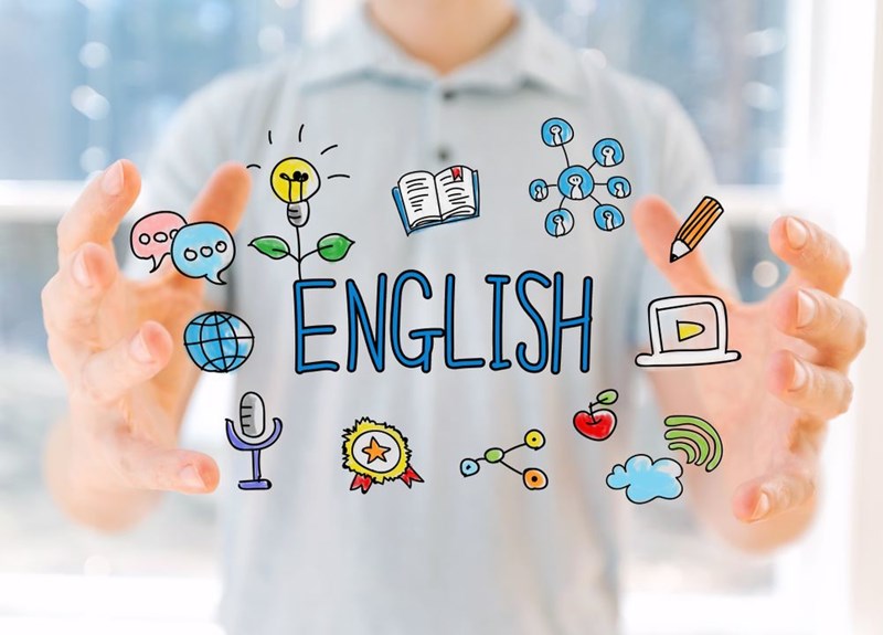 B Inggris “dalam bahasa luar negeri”