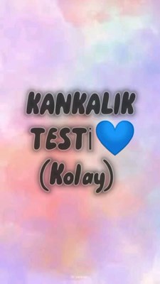 Kankalık testi