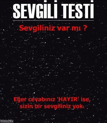 Sevgili testi