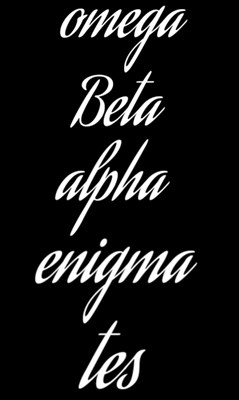 OMEGA  BETA  ALPHA  ENIGMA TES