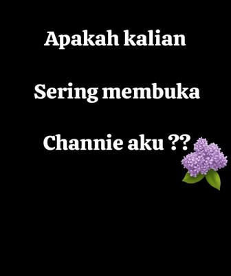 Apakah kalian sering membuka ch ku ?