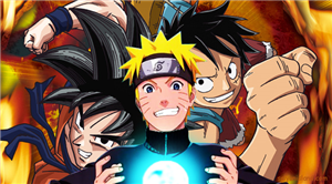 Naruto, One Piece, Dbz