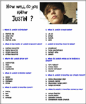 Quiz Justin Bieber's