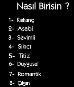Nasıl Birisin?