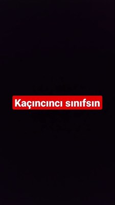 Kaçıncı Sınıfsın?