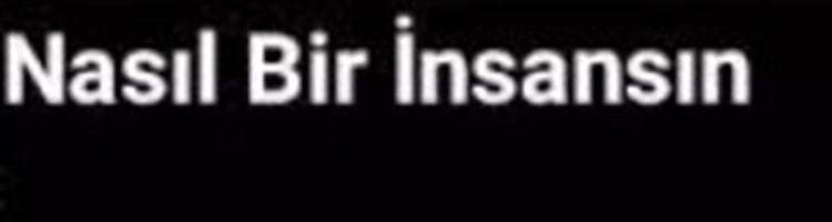 Nasıl Birisin?