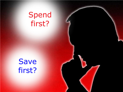 Spend First Or Saved First