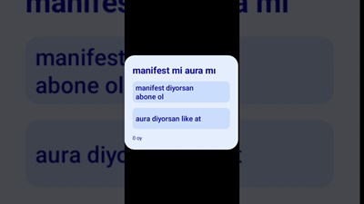 Manifest mi?Aura? 