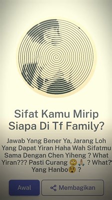 Sifat Kamu mirip siapa di TF FAMILY ?