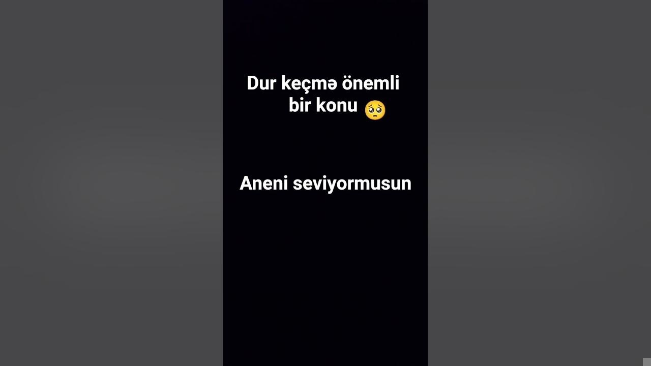 Aneni seviyormusun?