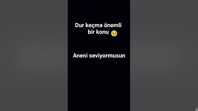 Aneni seviyormusun?
