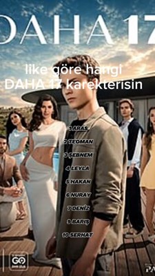 Hangi daha 17 karekterisin