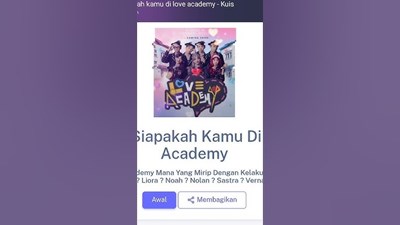 Love academy kuis