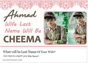 Last Name Of Your Wife