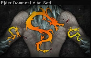 ALTIN EJDER DÖVMESİ SETİ