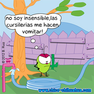 No soy insensible, la cursilería me hace vomitar