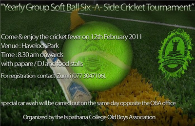 Isipathana Yearly Groups 6-A-Side Cricket Tourname