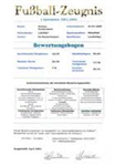 Fussball Zeugniss