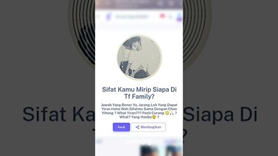 Sifat kamu mirip siapa di tf Family! 