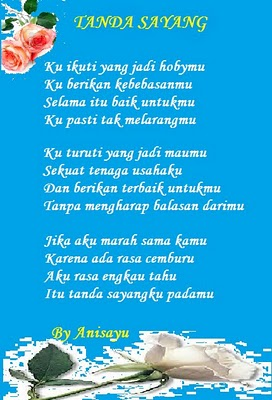 tanda sayang.