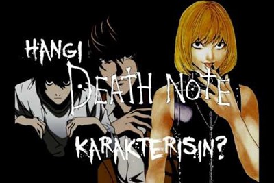 Hangi death note karakterisin