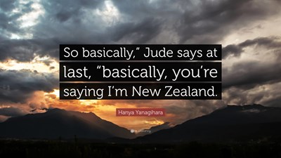So Basically...?
