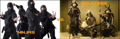 Samurais Vs Ninjas